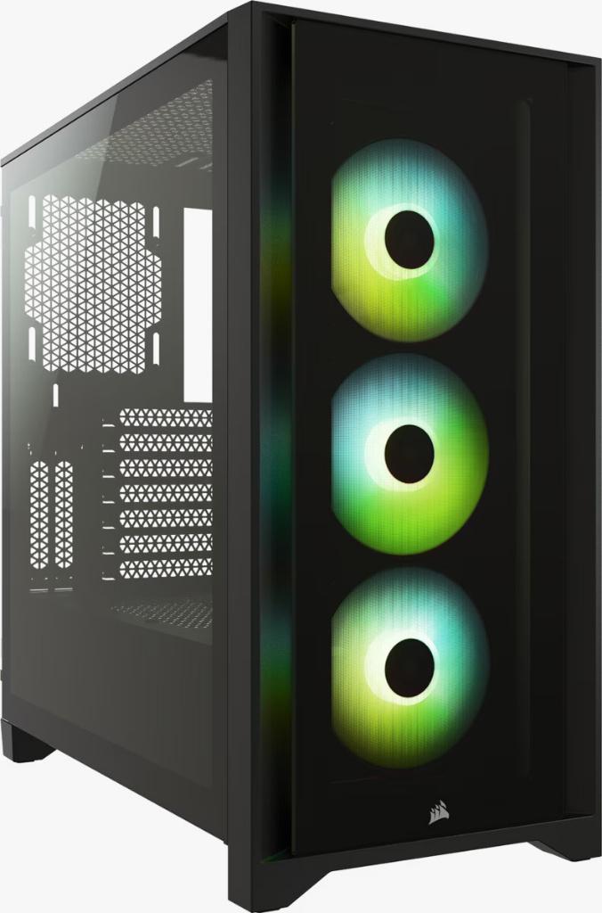Corsair iCUE 4000X RGB Tempered Glass Zwart Behuizing, Ophalen of Verzenden, Zo goed als nieuw