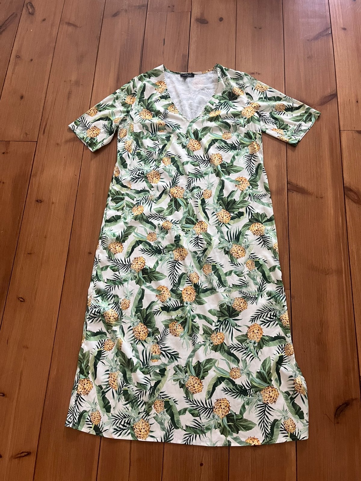 Mooie gekleurde maxijurk LaDress, L, Kleding | Dames, Overige kleuren, Verzenden, Maat 42/44 (L), Zo goed als nieuw