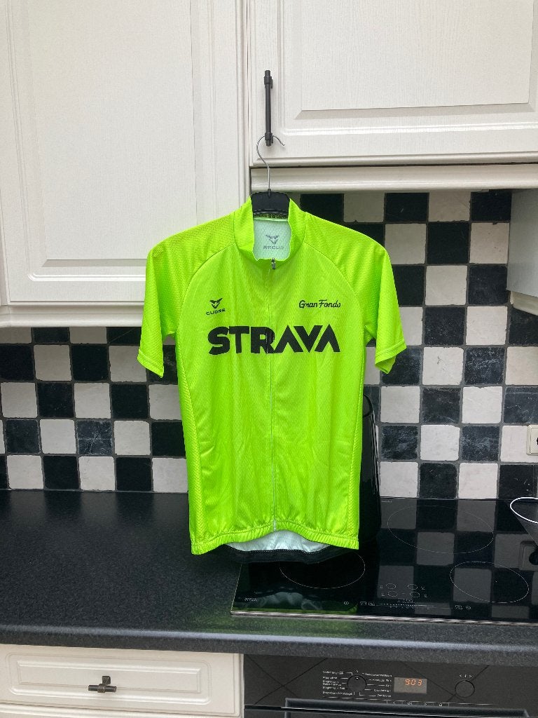 Fietsshirt en broek, Ophalen, Meerkleurig, Strava, Hardlopen of Fietsen