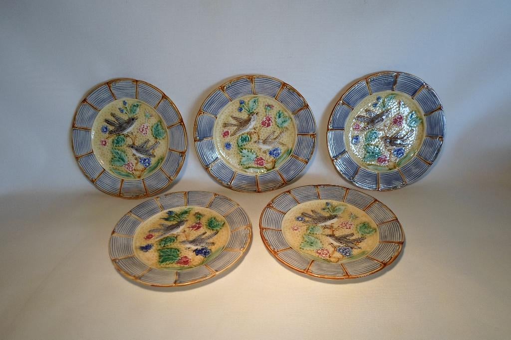 Nimy Majolica Vogel Borden, Ophalen of Verzenden