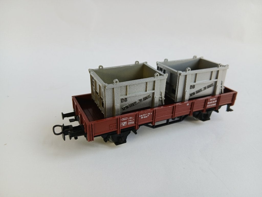 Marklin 4423 Lage bakwagen met lading. Verzenden kan., Hobby en Vrije tijd, Ophalen, Wisselstroom, Wagon, Zo goed als nieuw