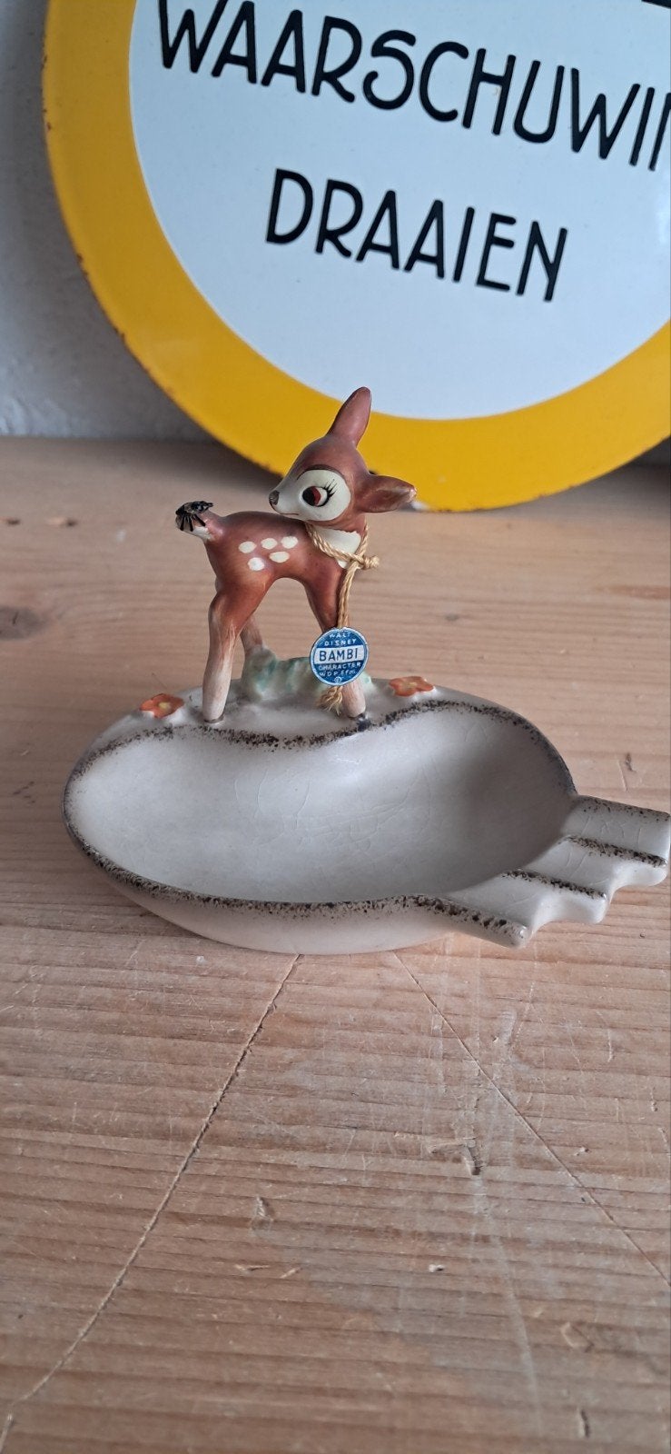 Zeldzame Goebel Disney Bambi Asbak (Jaren '50) – Onbeschadig, Ophalen of Verzenden, Gebruikt, Servies