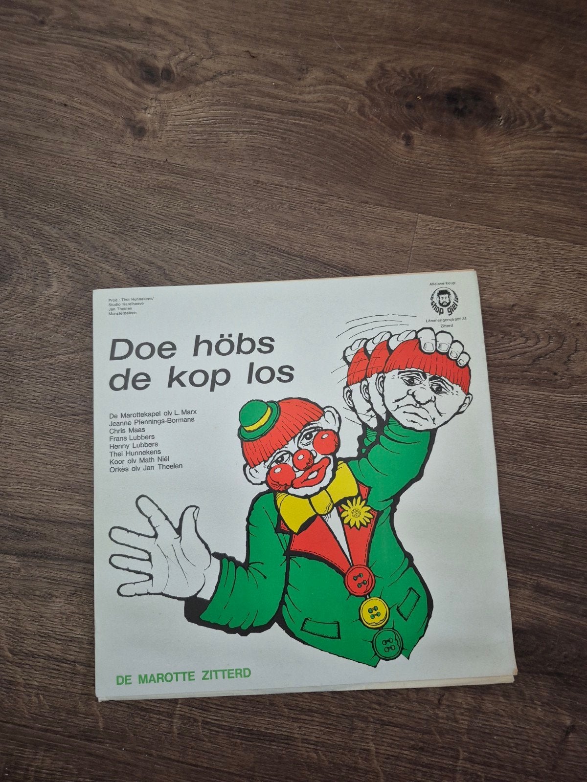 De Marotte Zitterd - Doe Höbs De Kop Los (Vinyl LP), Ophalen of Verzenden, Gebruikt, Album