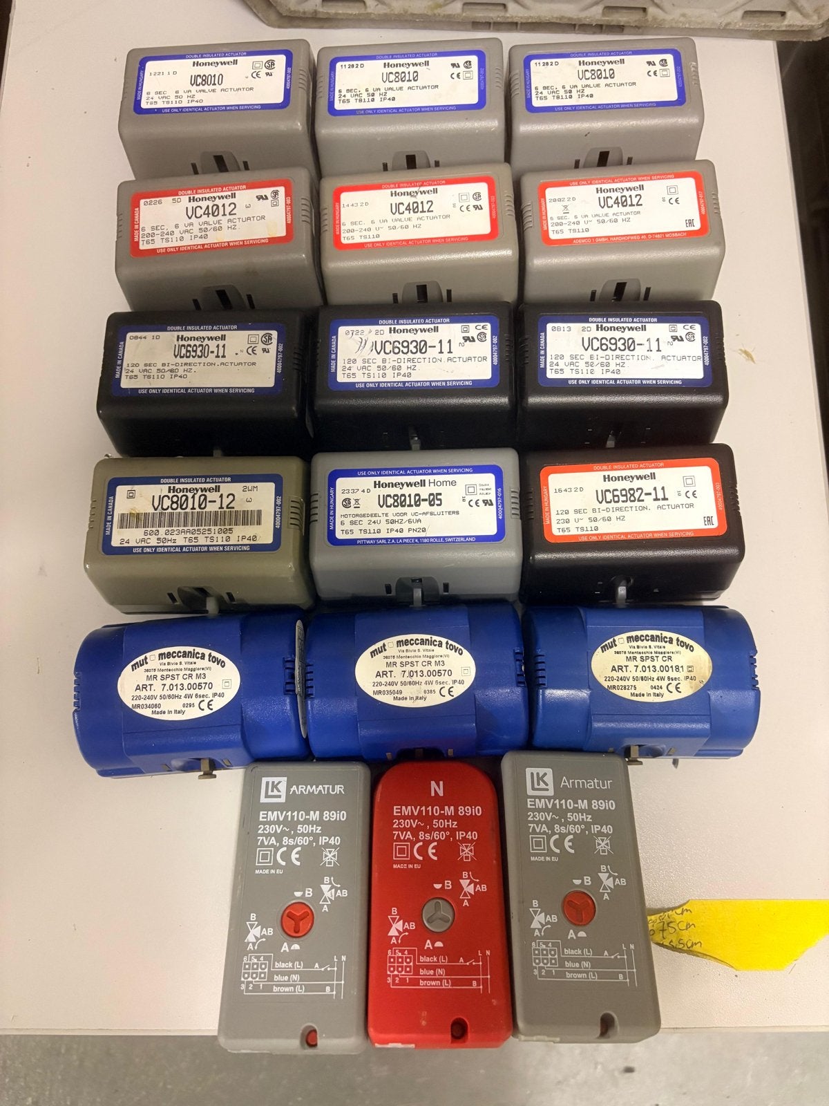 Diverse Honeywell, Mut Meccanica Tovo & Armatur Actuators, Ophalen of Verzenden