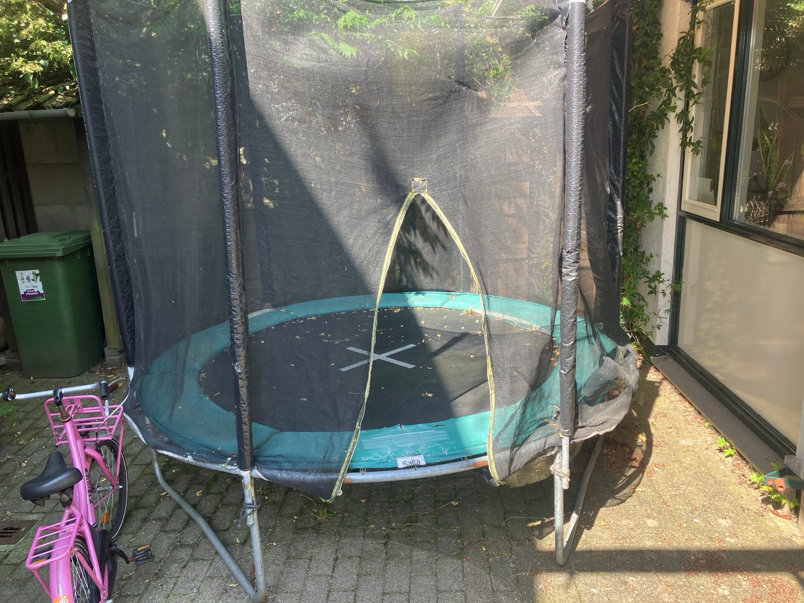 Salta Trampoline Rond 250cm met veiligheidsnet., Ophalen of Verzenden, Gebruikt