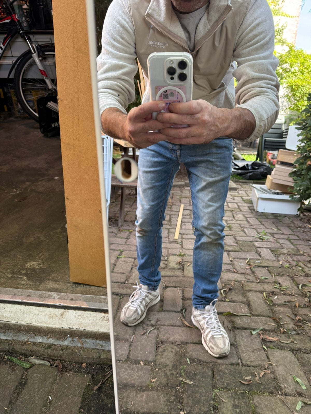 Grote spiegel 225cm x 44cm, Ophalen, Zo goed als nieuw