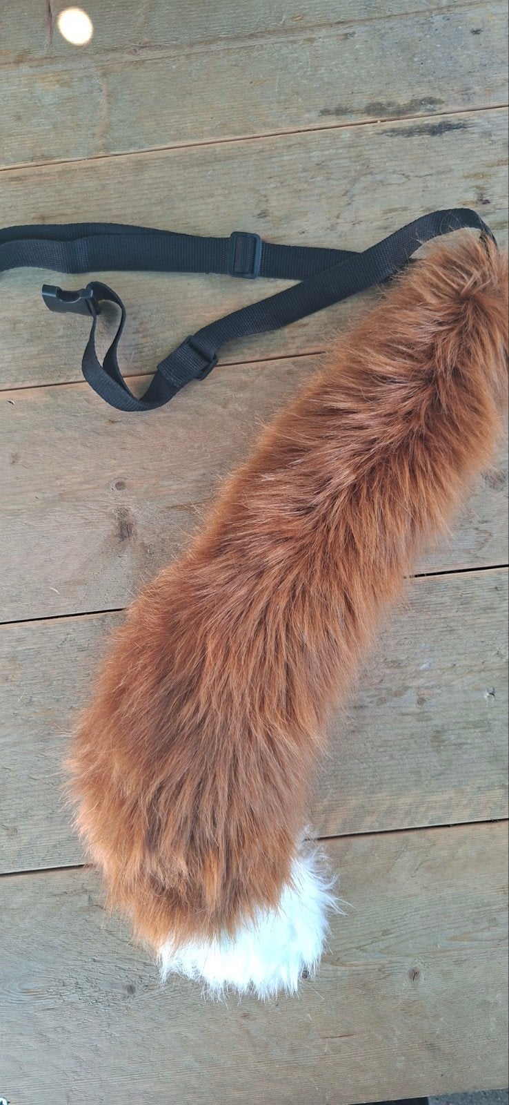 Furry vossenstaart met riem - Cosplay/Carnaval, Ophalen, Zo goed als nieuw, Toneelattributen of Onderdelen