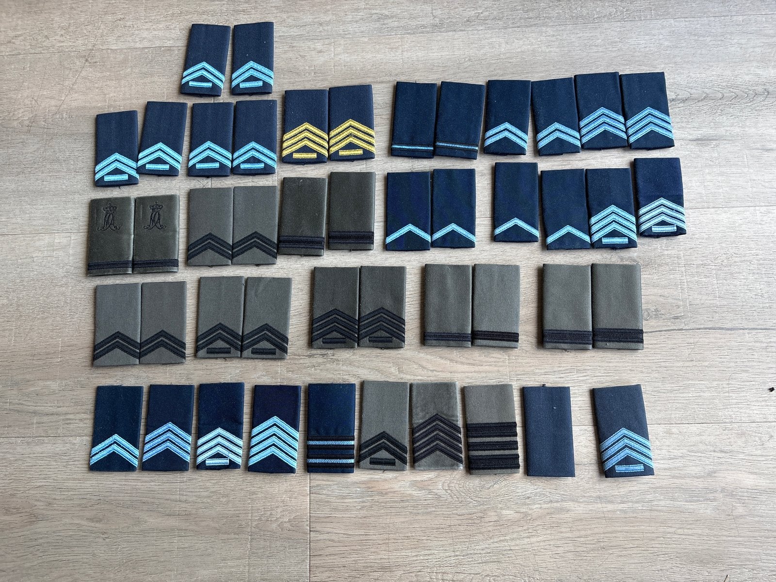 Partij luchtmacht rangen, Verzamelen, Ophalen of Verzenden, Overige soorten, Overige gebieden, Embleem of Badge