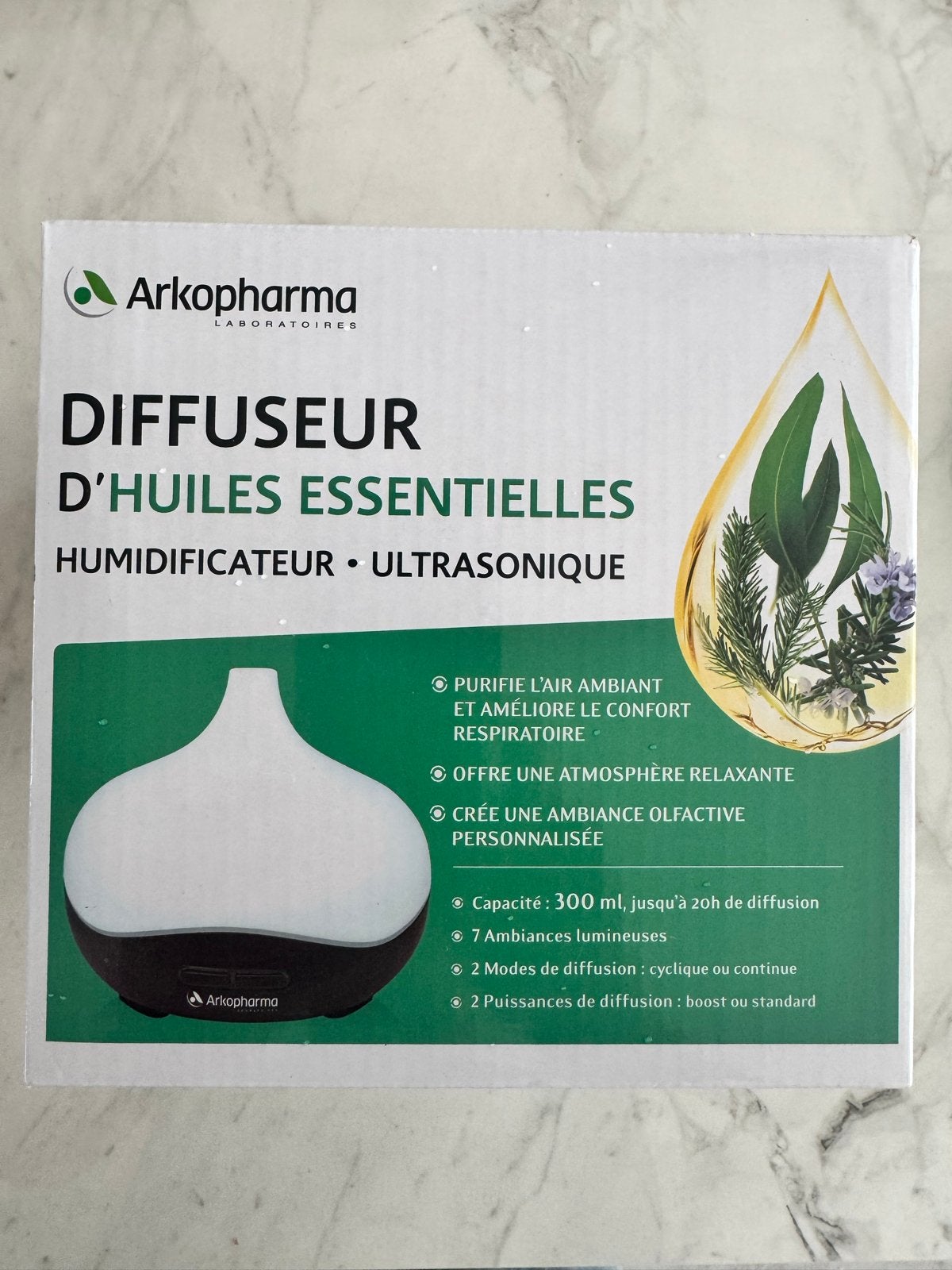 Arkopharma Essentiële Olie Diffuser & Luchtbevochtiger, Ophalen of Verzenden, Nieuw, Luchtbevochtiger
