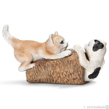 Schleich 13723 kittens, dierfiguur, Ophalen of Verzenden, Zo goed als nieuw, Hond of Kat, Beeldje of Figuurtje