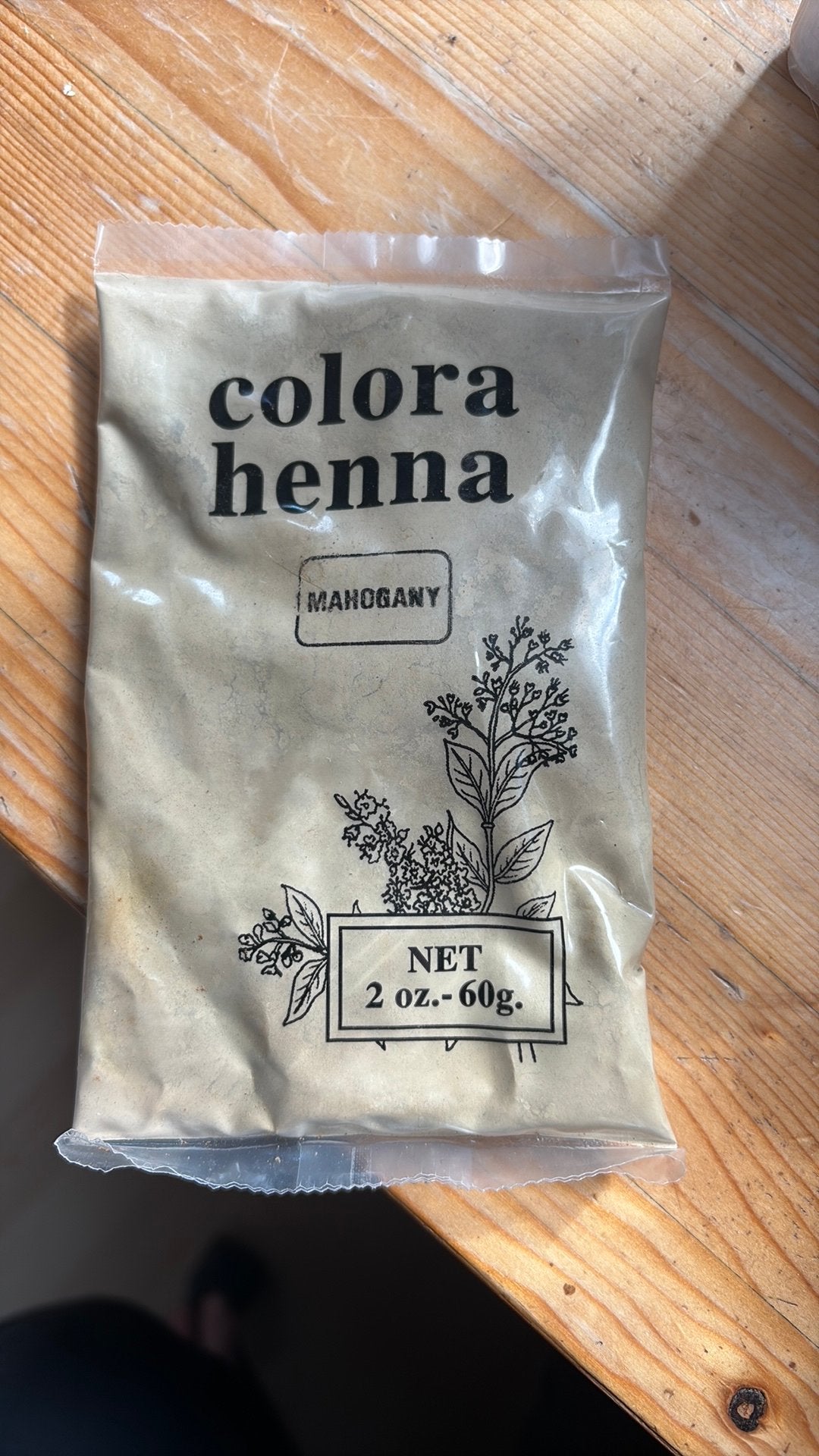 Henna poeder Colora Henna Mahogany, Ophalen, Nieuw, Pruik of Haarverlenging