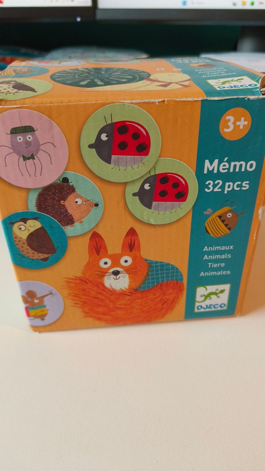 DJEKO Dieren Memo Spel 32 Stuks - Zo goed als nieuw, Ophalen of Verzenden, Zo goed als nieuw, Puzzelen