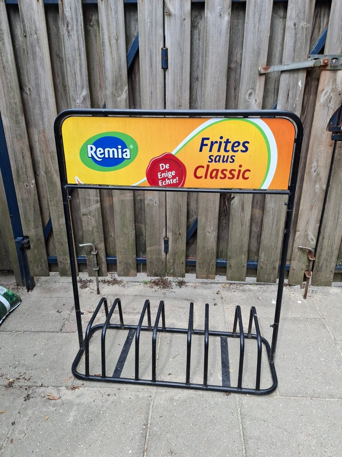 Remia Frites Saus Classic fietsenrek, Ophalen of Verzenden, Gebruikt