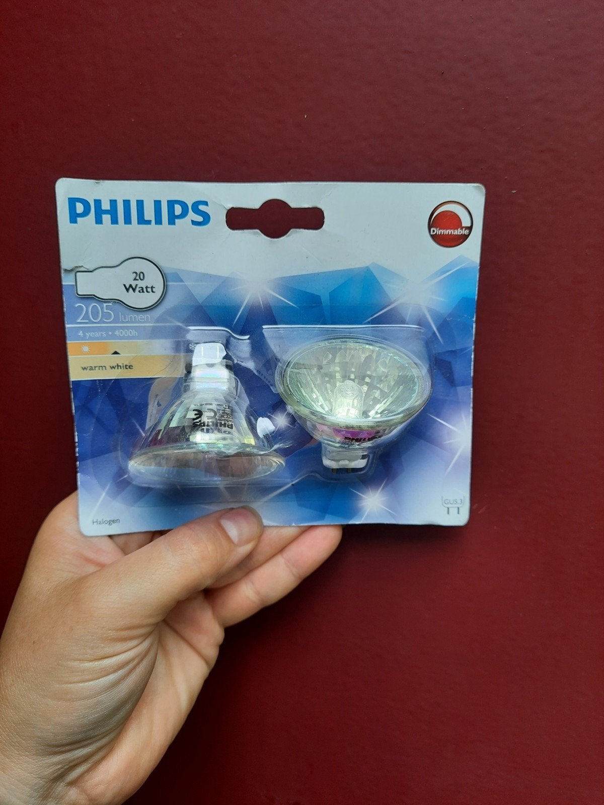 Philips Halogeen Spot 20W GU5.3 12V (2 stuks), Wit, Philips, Nieuw, GU5.3