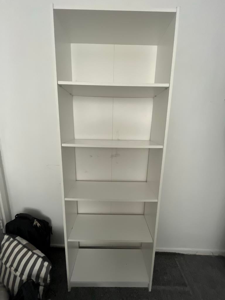 Witte boekenkast, Huis en Inrichting, Ophalen, Gebruikt, 50 tot 100 cm, Minder dan 25 cm