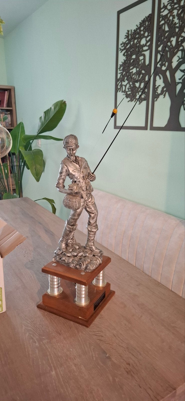 Officiële trofee nationaal kampioen vissen - ca. 75 cm, Ophalen of Verzenden