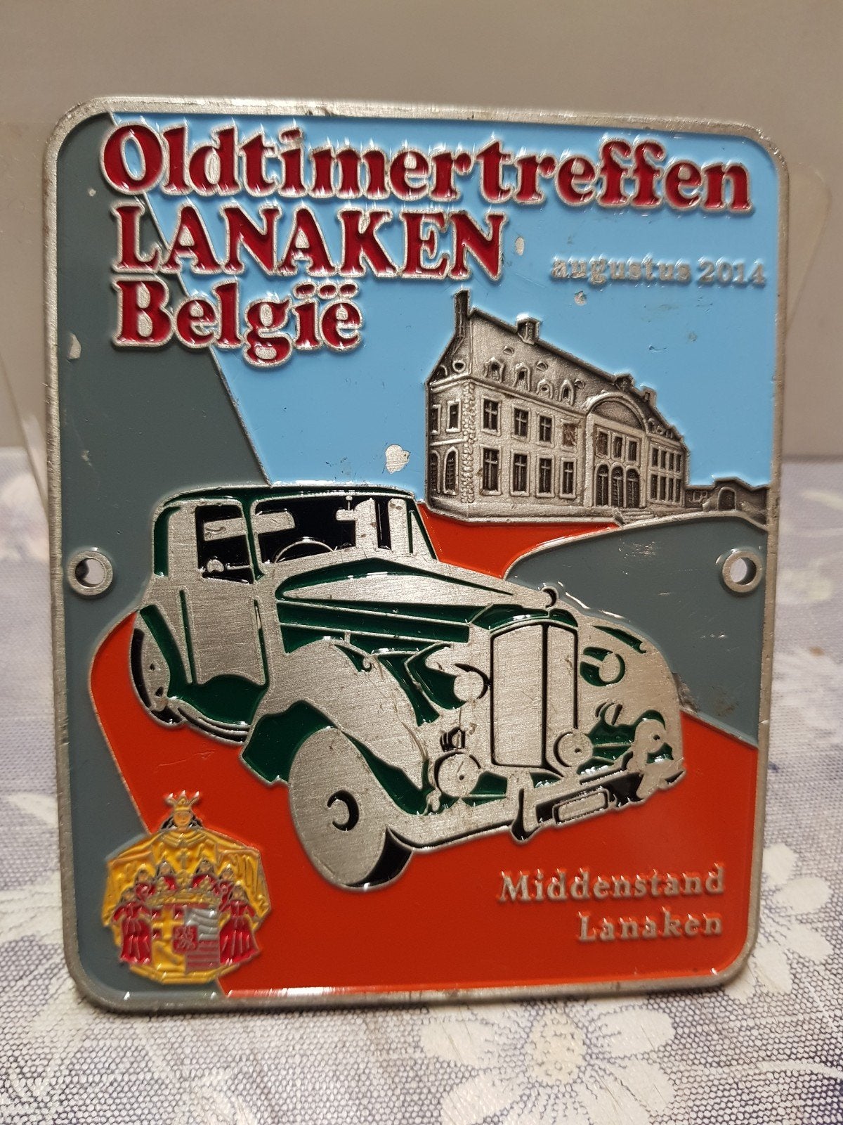 Plaquette Oldtimer treffen, Ophalen of Verzenden, Gebruikt