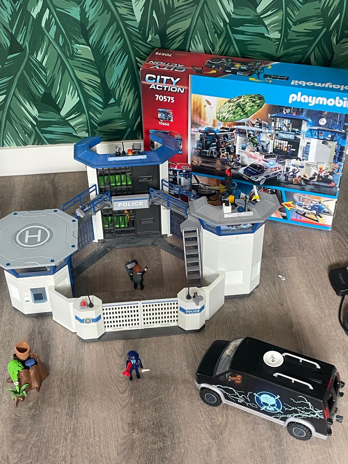 Playmobil City Action Politiebureau 70575 + extra auto, Kinderen en Baby's, Speelgoed | Playmobil, Gebruikt, Gebouw, Losse onderdelen