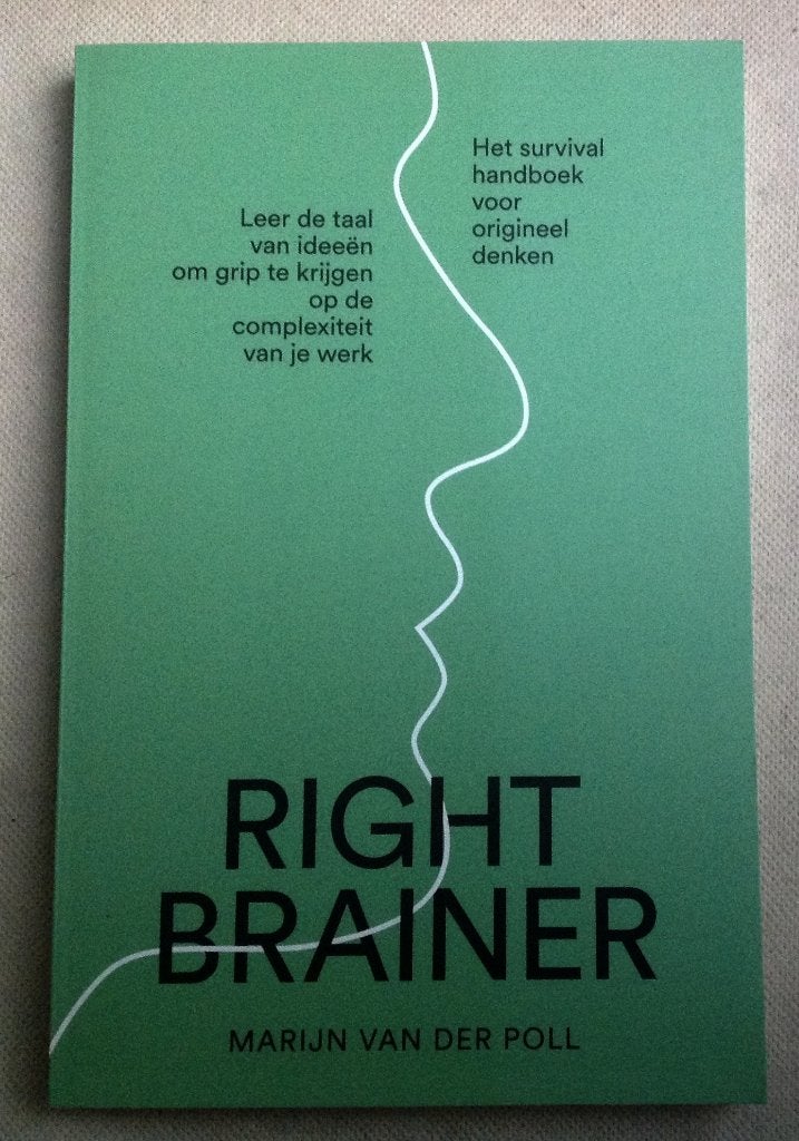 Rightbrainer Het survivalhandboek voor origineel denken, Verzenden, Zo goed als nieuw, Marijn van der Poll