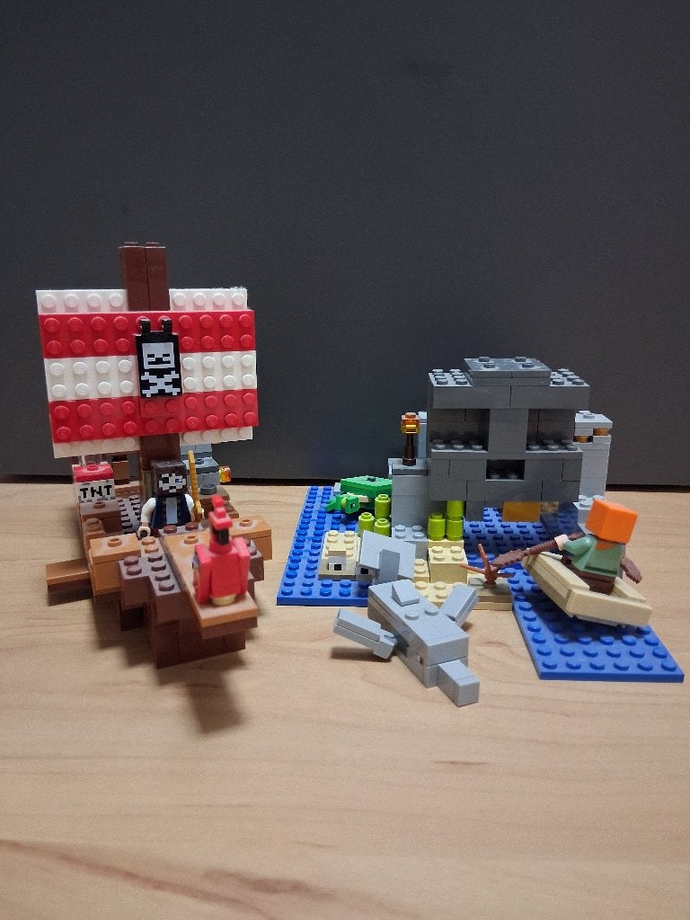 Lego minecraft het piratenschip, Ophalen, Minecraft, Lego, Zo goed als nieuw