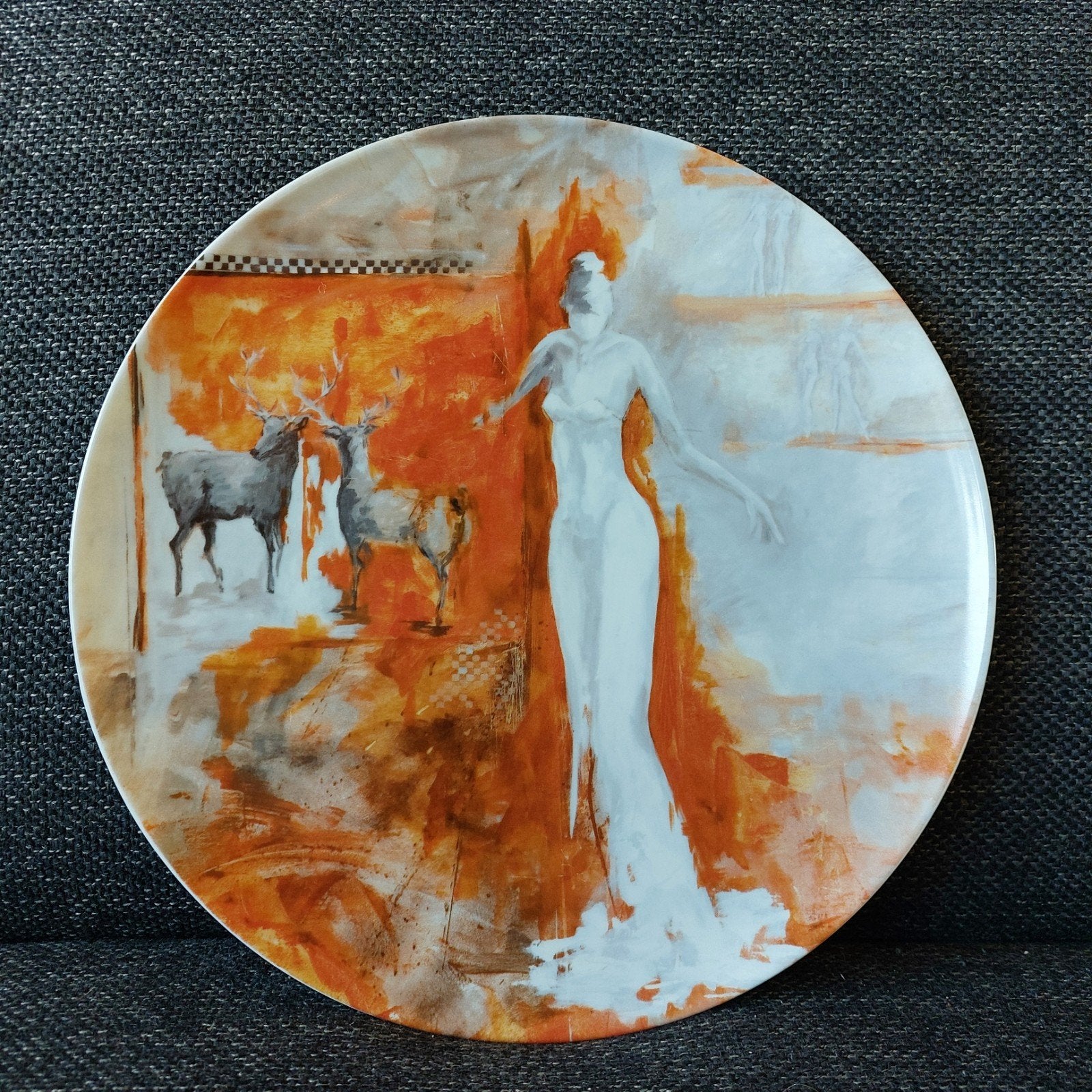 Wandbord "Deer'ly" van Yvon van Wordragen, Antiek en Kunst, Ophalen of Verzenden