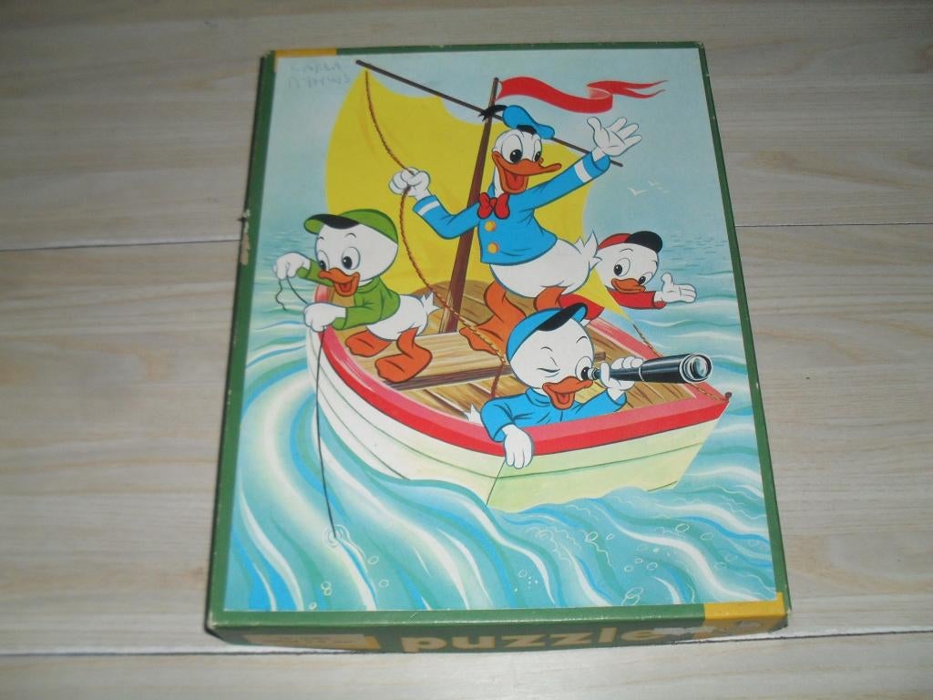 Donald Duck puzzle 70 houten stukjes, Ophalen, Minder dan 500 stukjes, Gebruikt, Legpuzzel
