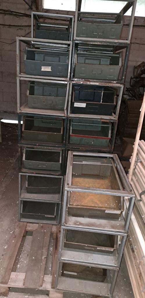 Kisten bakken industriele magazijnbakken decoratie, Ophalen