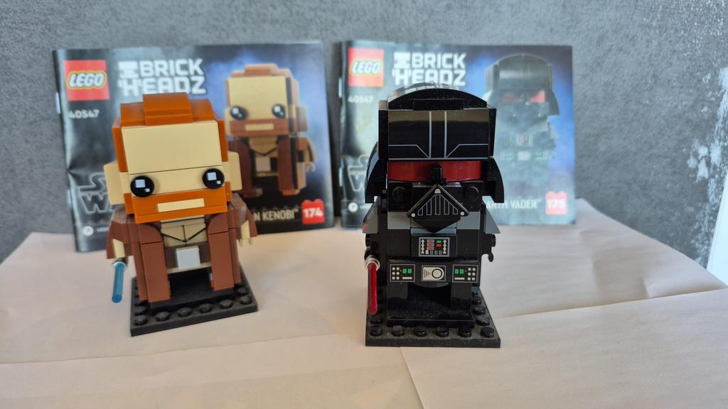 Lego brickheadz star wars obi wan kenobi & darth vader 40547, Star Wars, Lego, Compleet, Ophalen of Verzenden