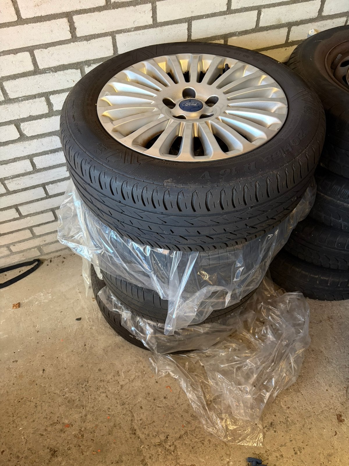 Zomerbanden met Velgen Ford Focus (205/55 R16), Ophalen, Gebruikt, 16 inch, Banden en Velgen