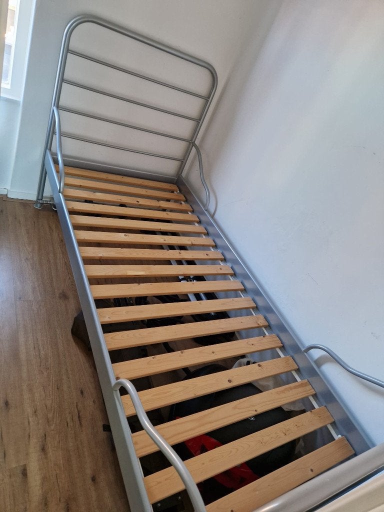 Ikea 1 persoons bed, Ophalen, Gebruikt, 90 cm, Eenpersoons
