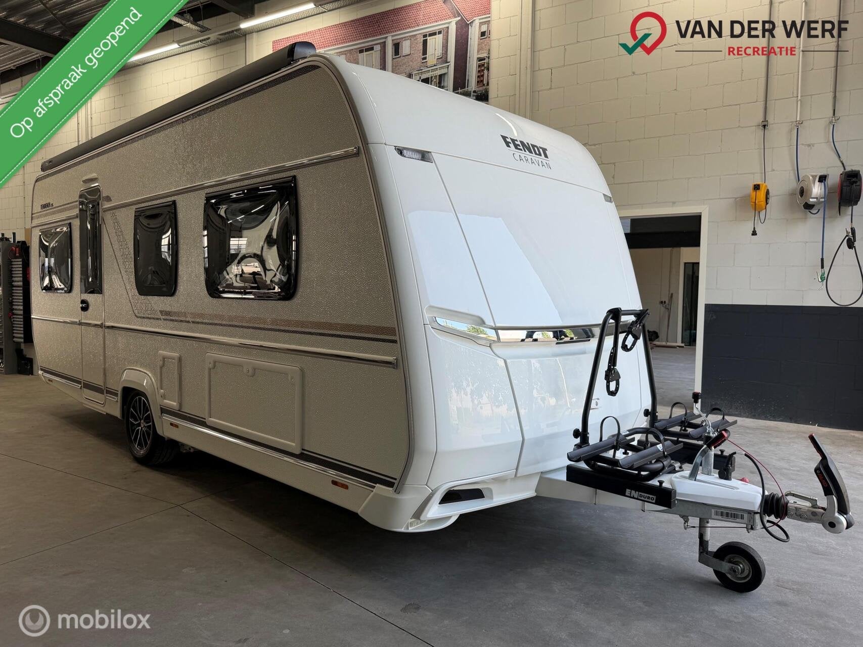 FENDT TENDENZA 515 SG I Mover I Thule 6300 I Fietsendrager, 7 tot 8 meter, Bedrijf, Fendt caravans, Fendt