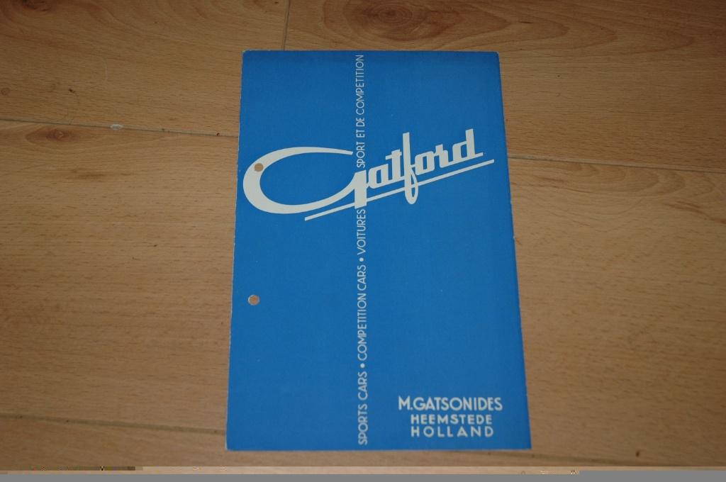 Gatford Sports Roadster  uit 1947 -  Folder - Brochure, Gelezen, Ophalen of Verzenden, Overige merken, Gatford