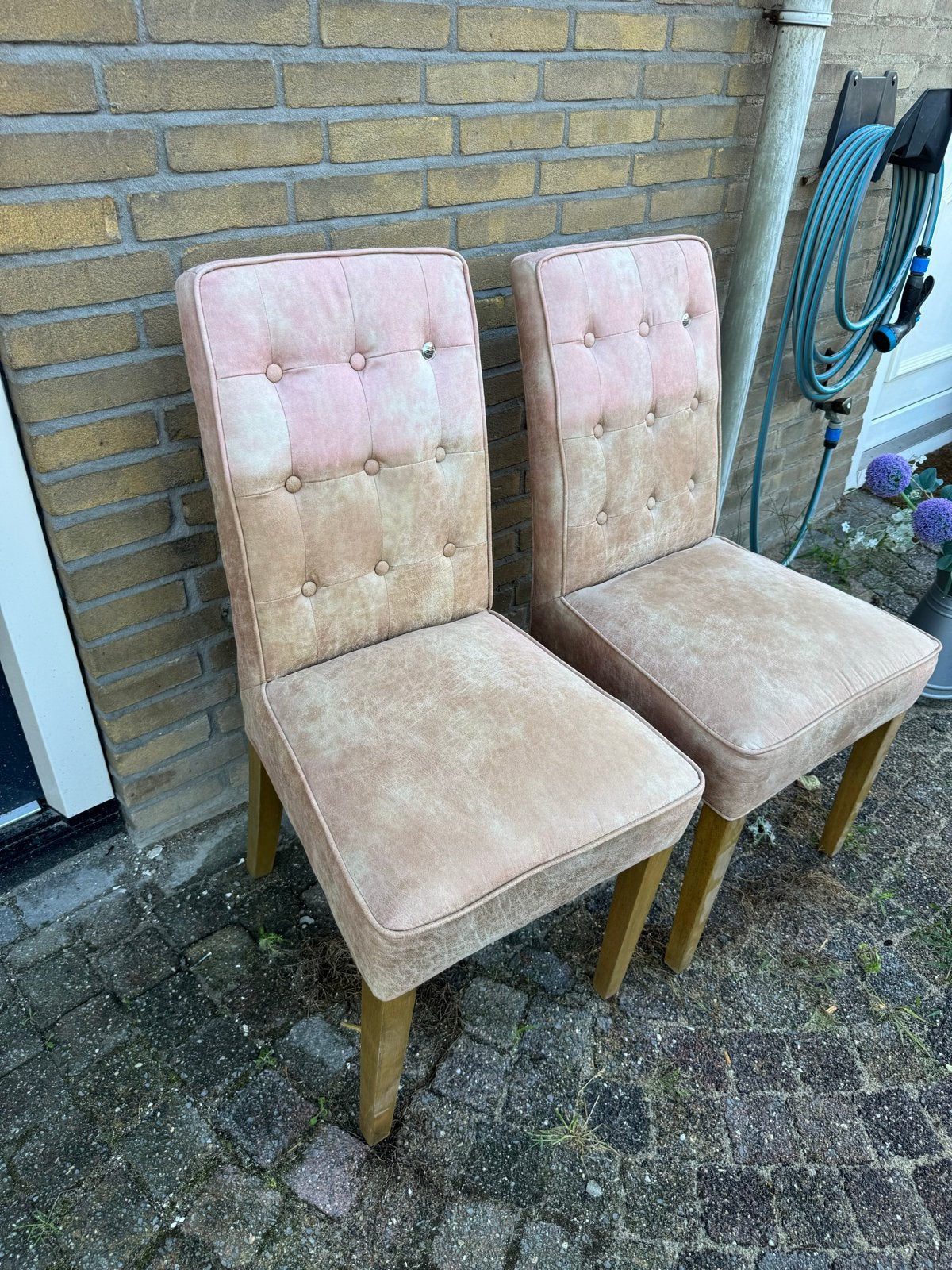 2 Riviera Maison eetkamerstoelen, Huis en Inrichting, Ophalen, Zo goed als nieuw, Overige kleuren, Twee