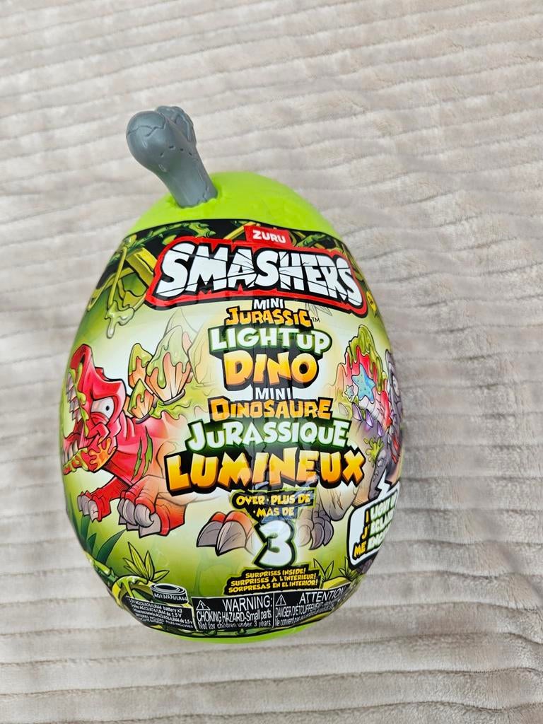 ZURU Smashers Mini Jurassic Light Up Dino Ei - Nieuw, Ophalen of Verzenden, Nieuw, Jongen of Meisje