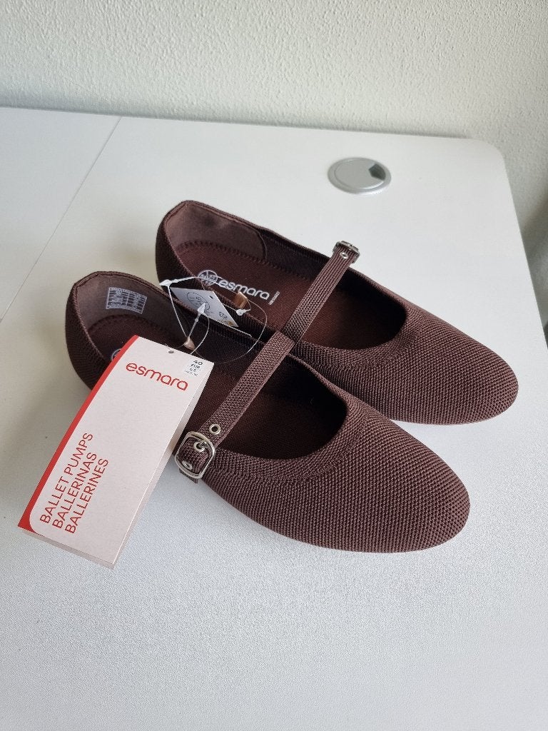 NIEUW: Dames Ballerina's, Bruin - Maat 40, Kleding | Dames, Bruin, Nieuw, Ballerina's, Ophalen of Verzenden