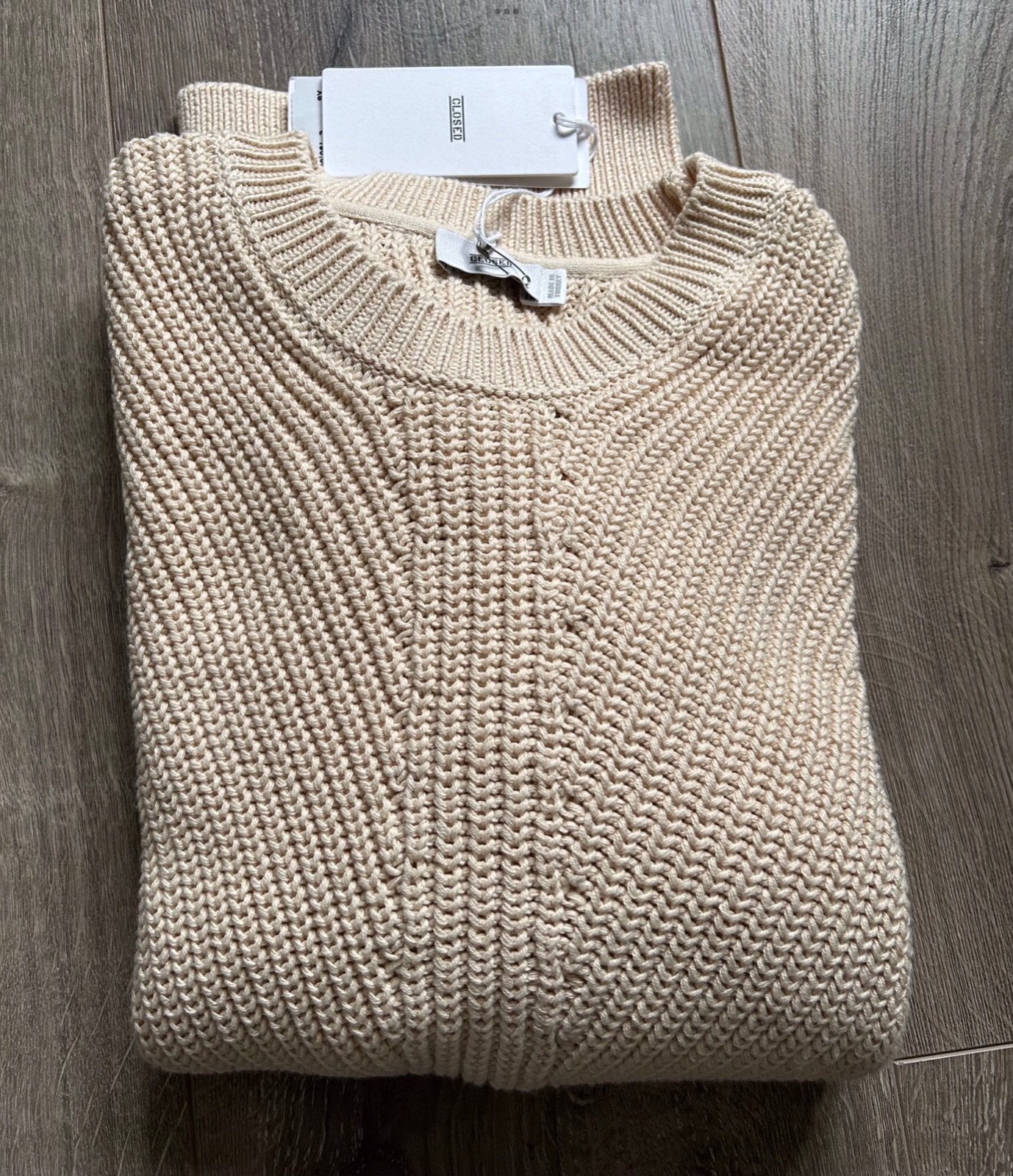 Closed trui, nieuw, Ophalen of Verzenden, Nieuw, Maat 38/40 (M), Beige