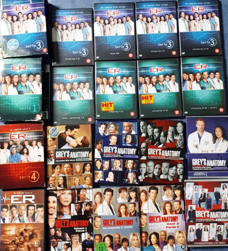 30x Grey's, ER, House,Nurse Jackie, Nip Tuck,CrossingJordan, Cd's en Dvd's, Dvd's | Tv en Series, Alle leeftijden, Ophalen of Verzenden