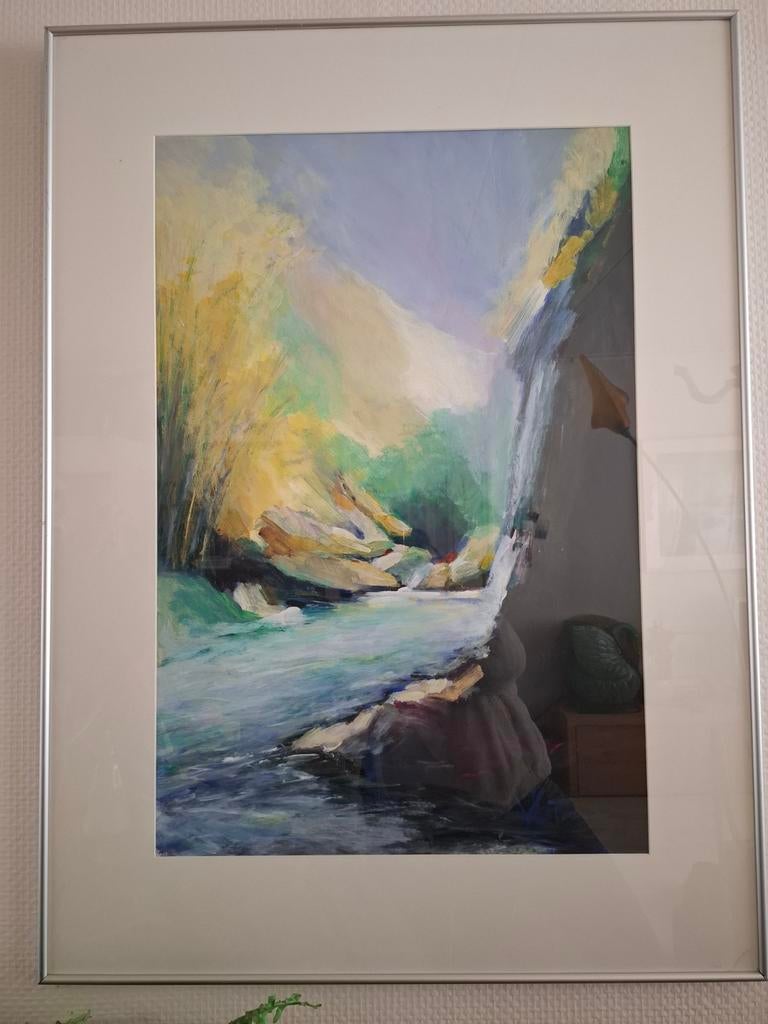 Acryl schilderij Kees Vlietman - Gorge du Loup, Ophalen