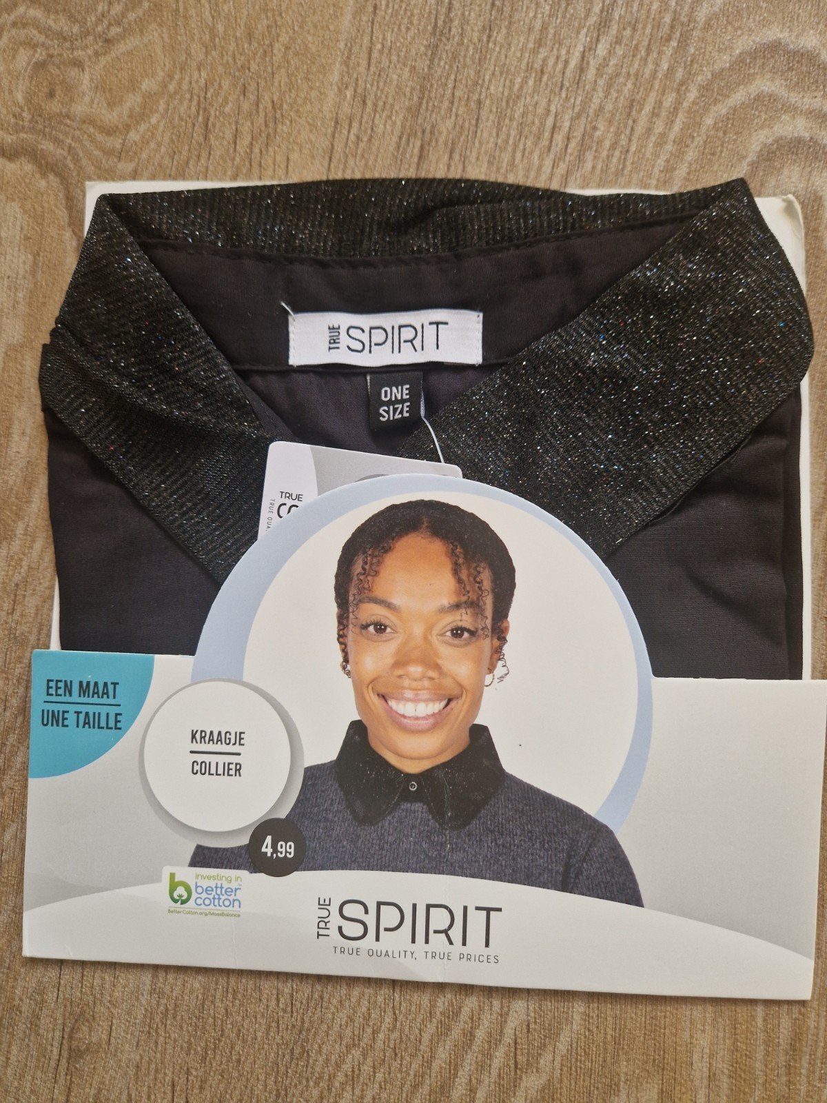 Los blouse kraagje in zwart glitter  prijs € 1,75, Kleding | Dames, Overige Dameskleding, Ophalen of Verzenden, Nieuw