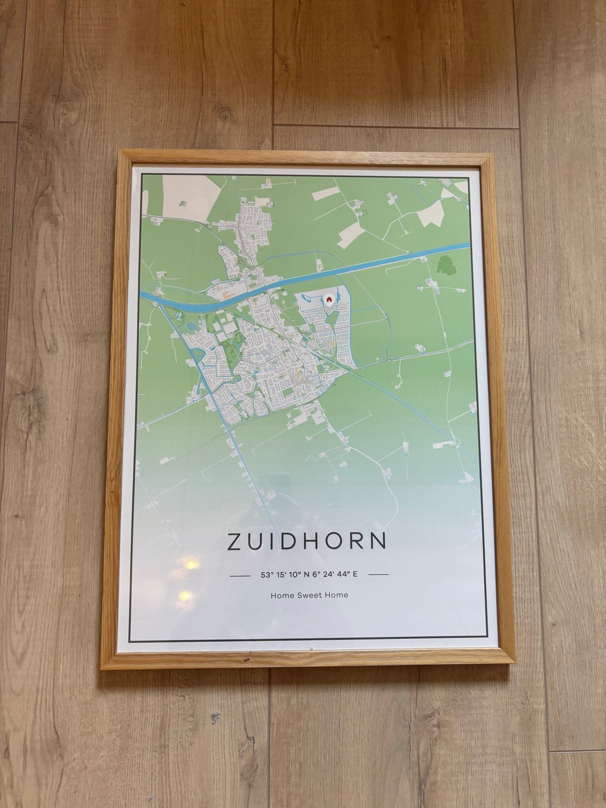 Nieuwe poster en lijst Zuidhorn 45x60 cm - gratis ophalen, Ophalen, 50 – 75, Minder dan 50 cm, Nieuw