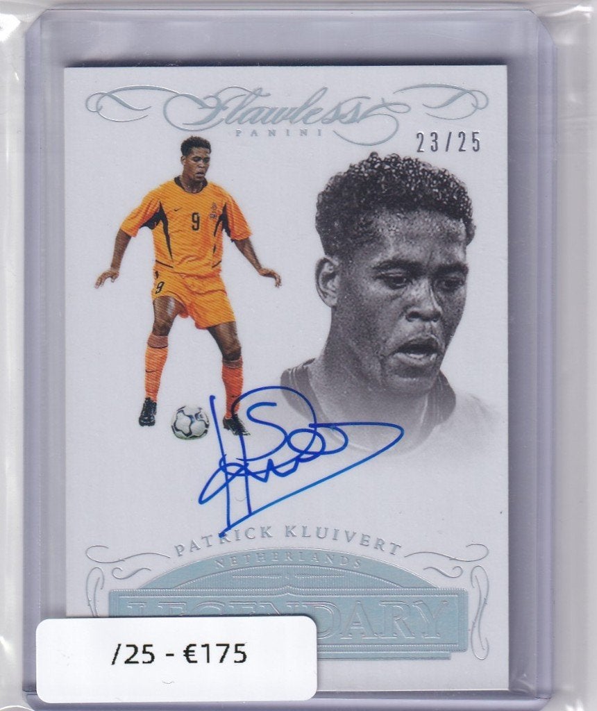 Panini Flawless 2015-16 Patrick Kluivert On Card Auto /25, Ophalen of Verzenden, Zo goed als nieuw, Plaatje