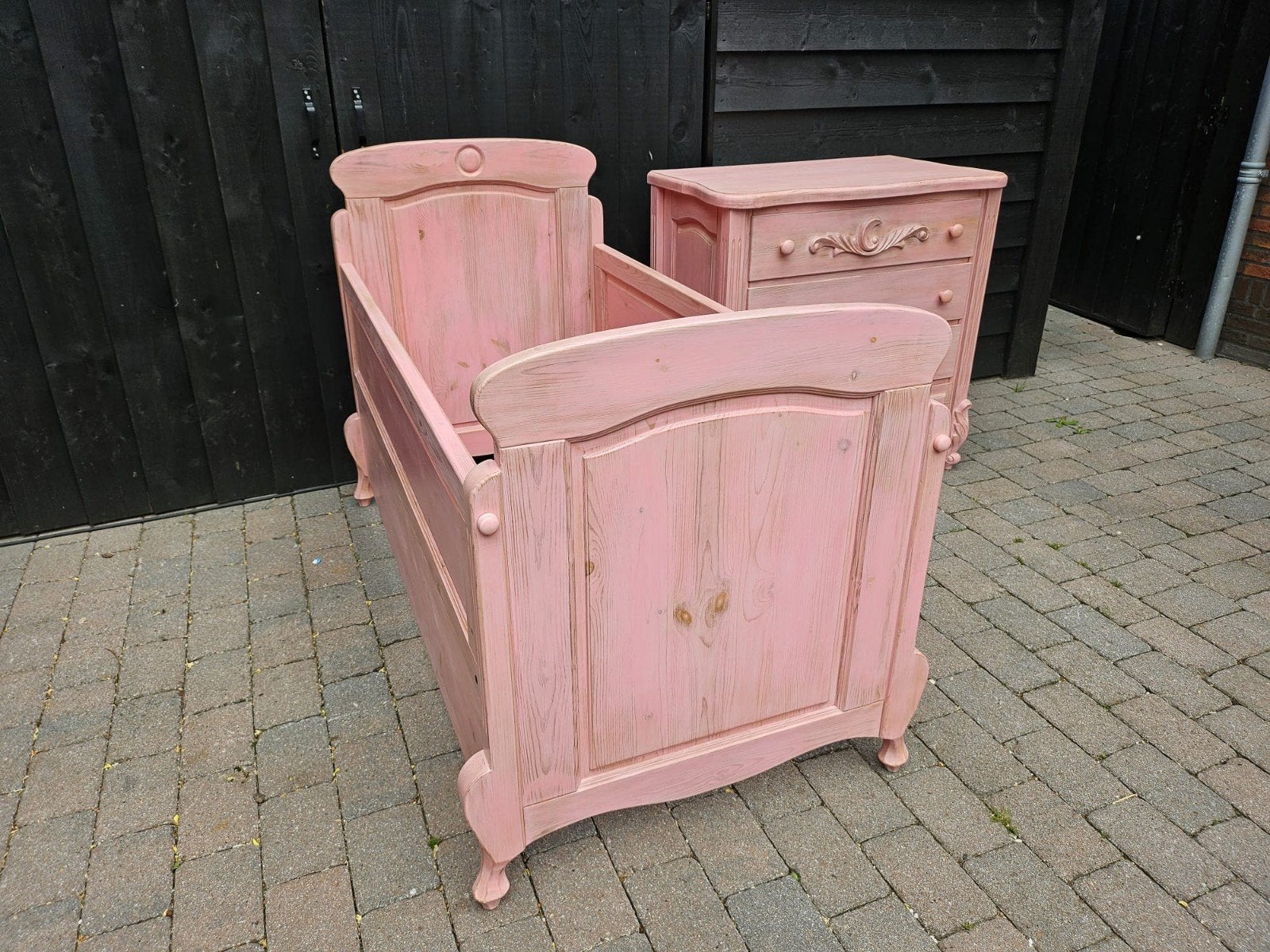 Massief houten ledikant/ peuterbed, Kinderen en Baby's, Ophalen, Ledikant