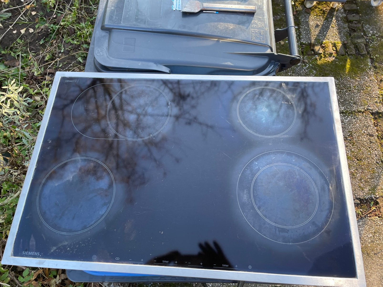 Inductieplaat Siemens 4 zone’s, Ophalen, 4 kookzones, Zo goed als nieuw, Inbouw