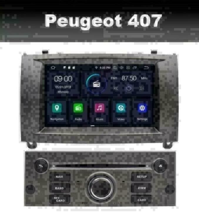 Peugeot 407 radio navigatie android 10 wifi dab+ carplay dvd, Ophalen of Verzenden, Nieuw