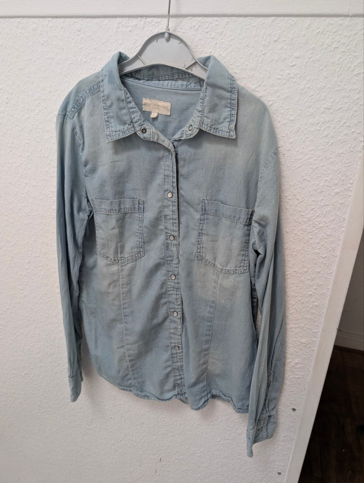 Spijkerblouse dames maat M, Ophalen of Verzenden, Zo goed als nieuw, Maat 38/40 (M), Blauw
