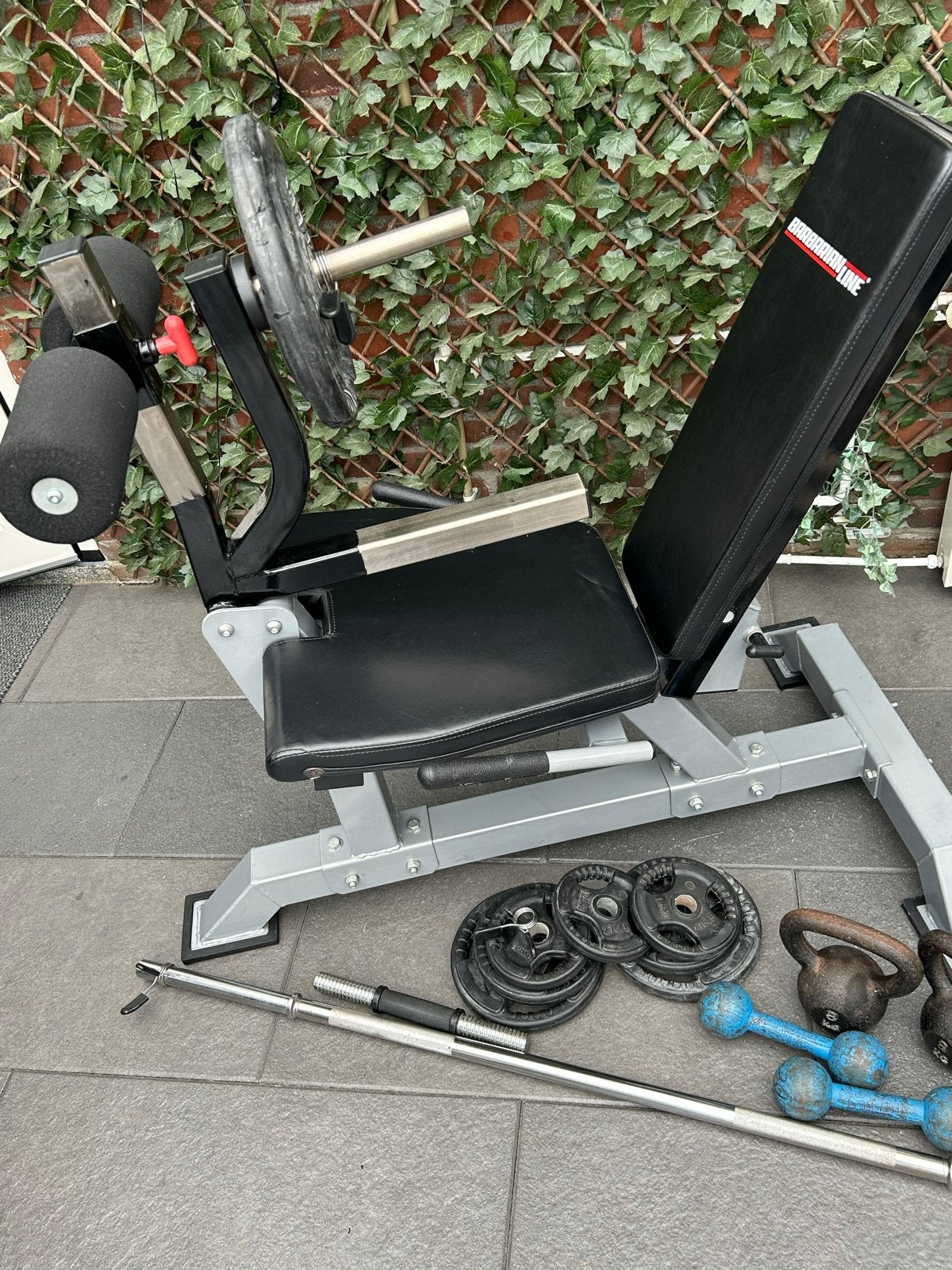 Barbarian Line Leg Extension / Leg Curl Combo, Ophalen, Gebruikt, Armen, Krachtstation