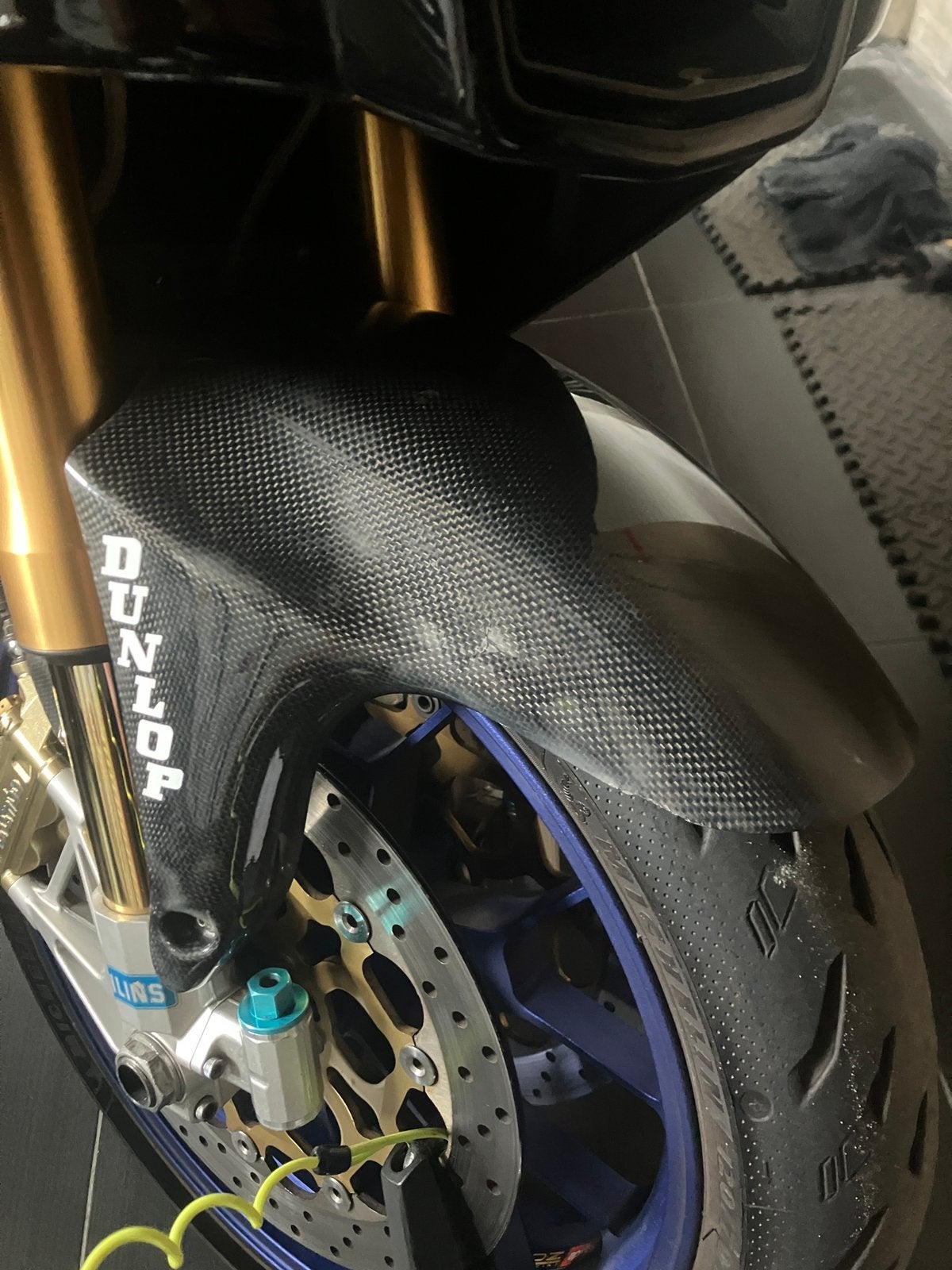 Aprilia RSV1000 carbon voor spatbord., Ophalen of Verzenden
