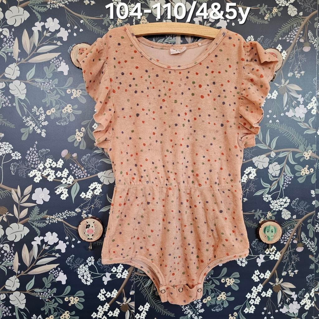 Mead for Mini romper met stippen maat 98/104 (5 jaar), Ophalen of Verzenden, Gebruikt, Mead for Mini, Meisje
