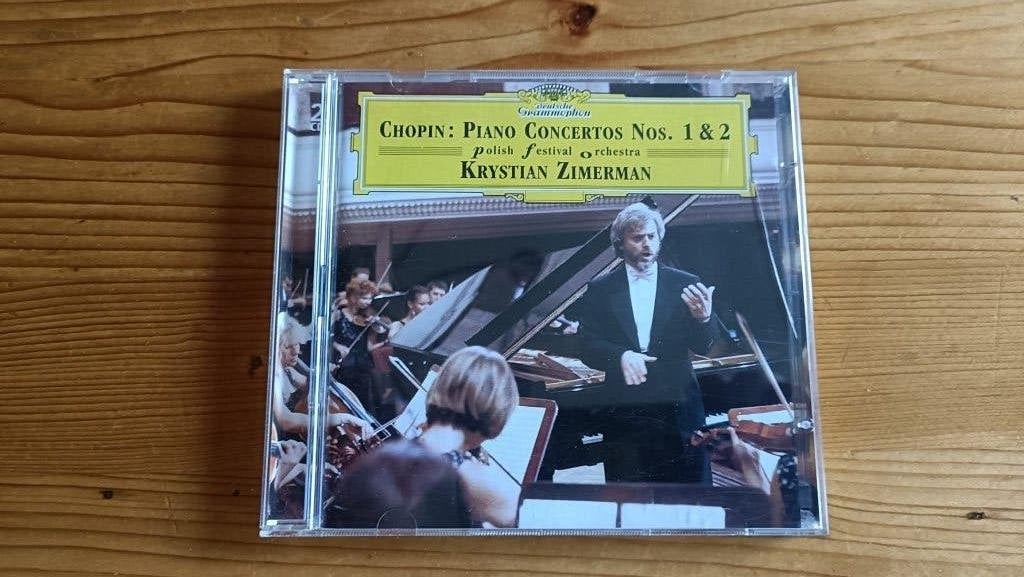 Chopin Piano Concertos I & II - Kristian Zimmerman - DG 2 CD, Chopin, Verzenden, Overige typen, Zo goed als nieuw