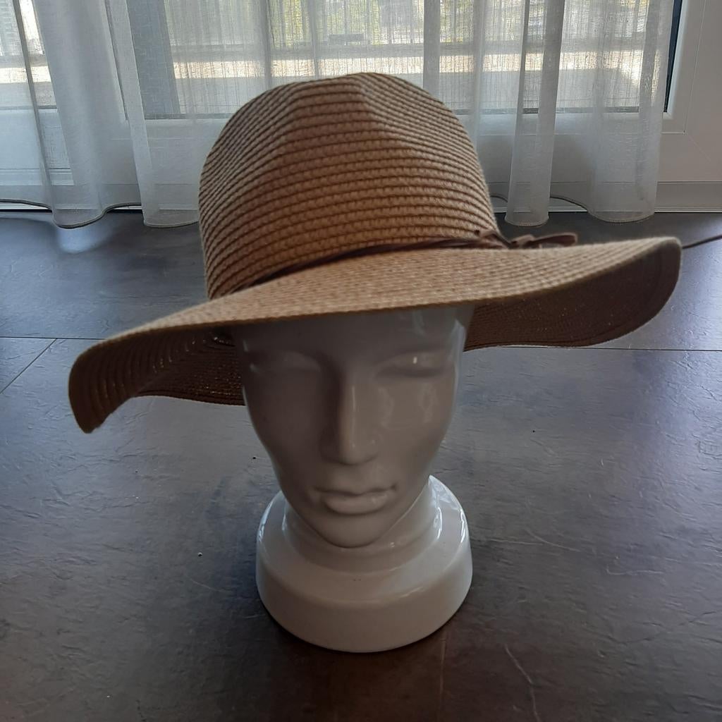 Anna Field strohoed met leren strikje, Kleding | Dames, Hoed, One size fits all, Ophalen of Verzenden, Onbekend